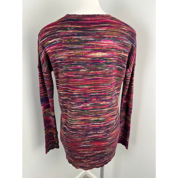 Zadig and Volatire Deluxe "Preppy" Striped 100% Cashmere Sweater Medium - Picture 3 of 8